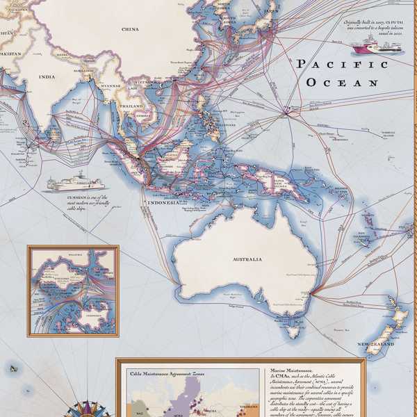 Submarine Cable Map 2023 · adriau