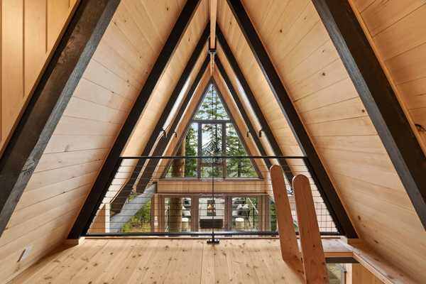 View outside through the roofline