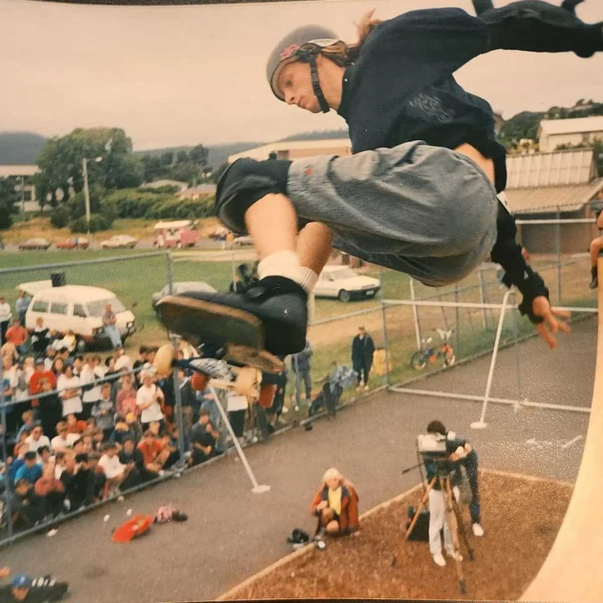 How a suburban skate ramp drew pro skateboarder Tony Hawk to Tasmania in the 90s