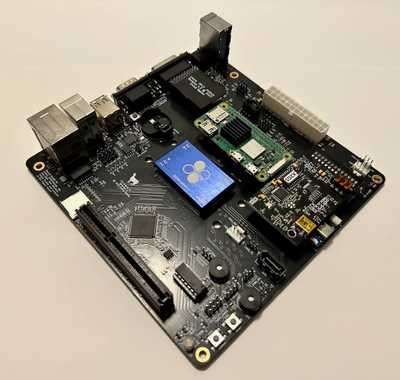 Photo of the ITX-Llama Mainboard