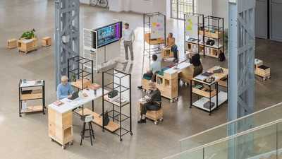 Milk-Crate-like Modular Furniture for Working Adults