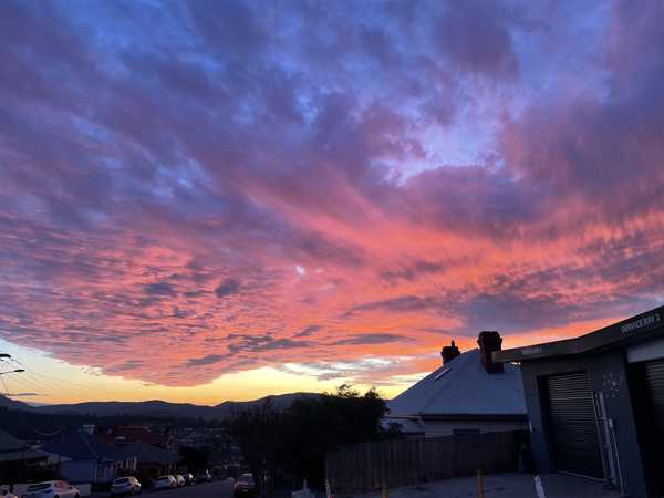 Early morning winter sky