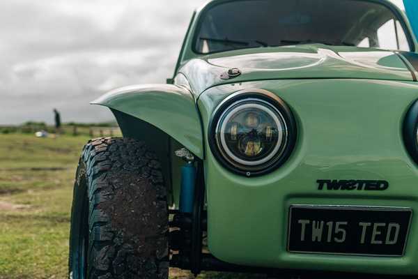 Photo of the front of the TBug Baja VW Beetle