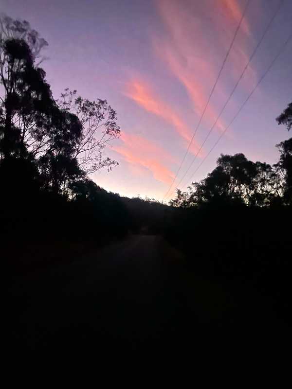 Bright sky, dark land