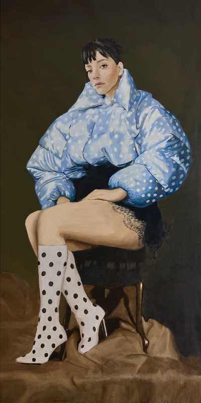 Painting of Lily Allen