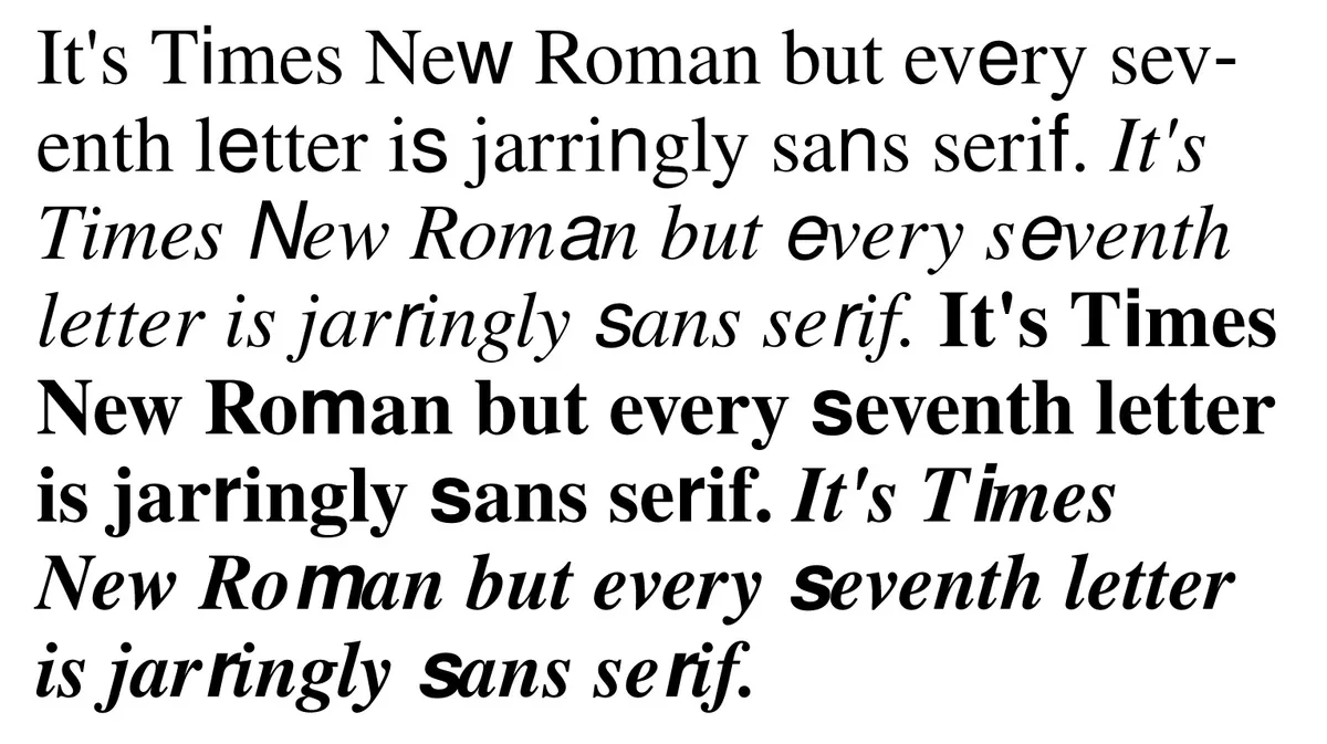 Times New Bastard