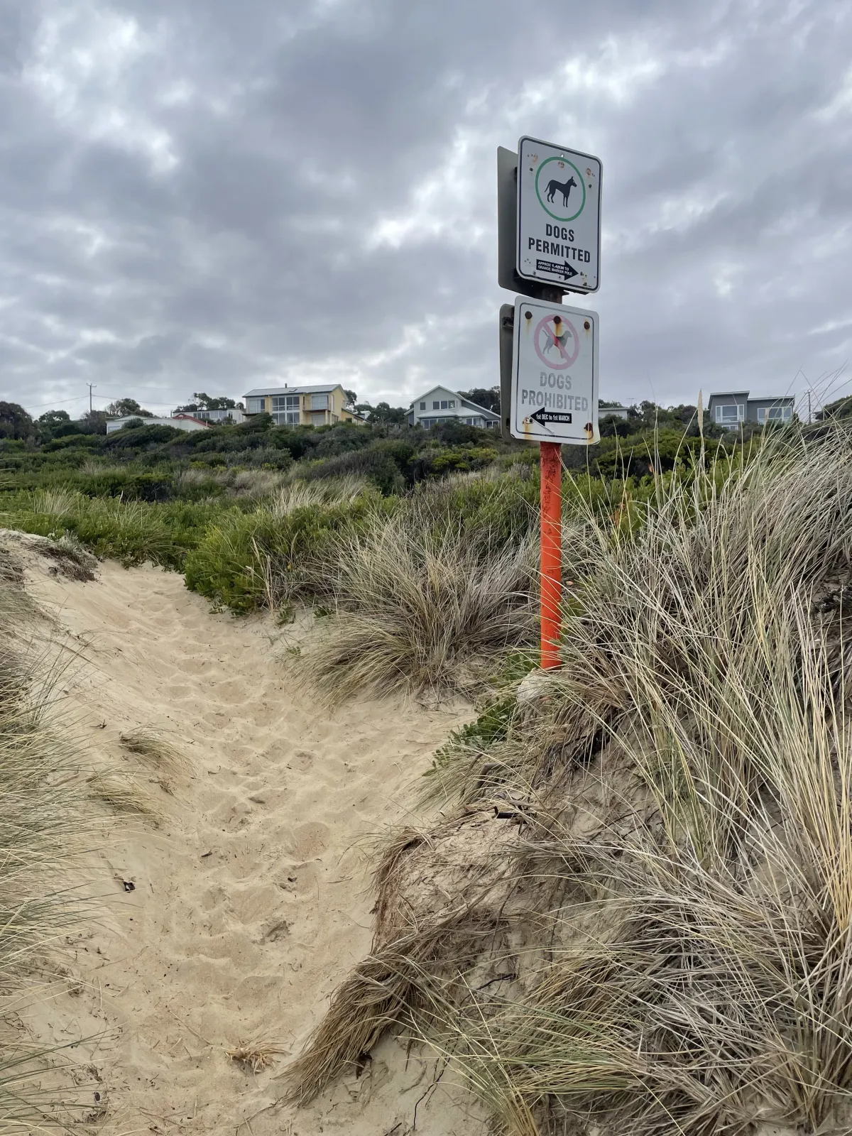 An entrance at Park Beach
