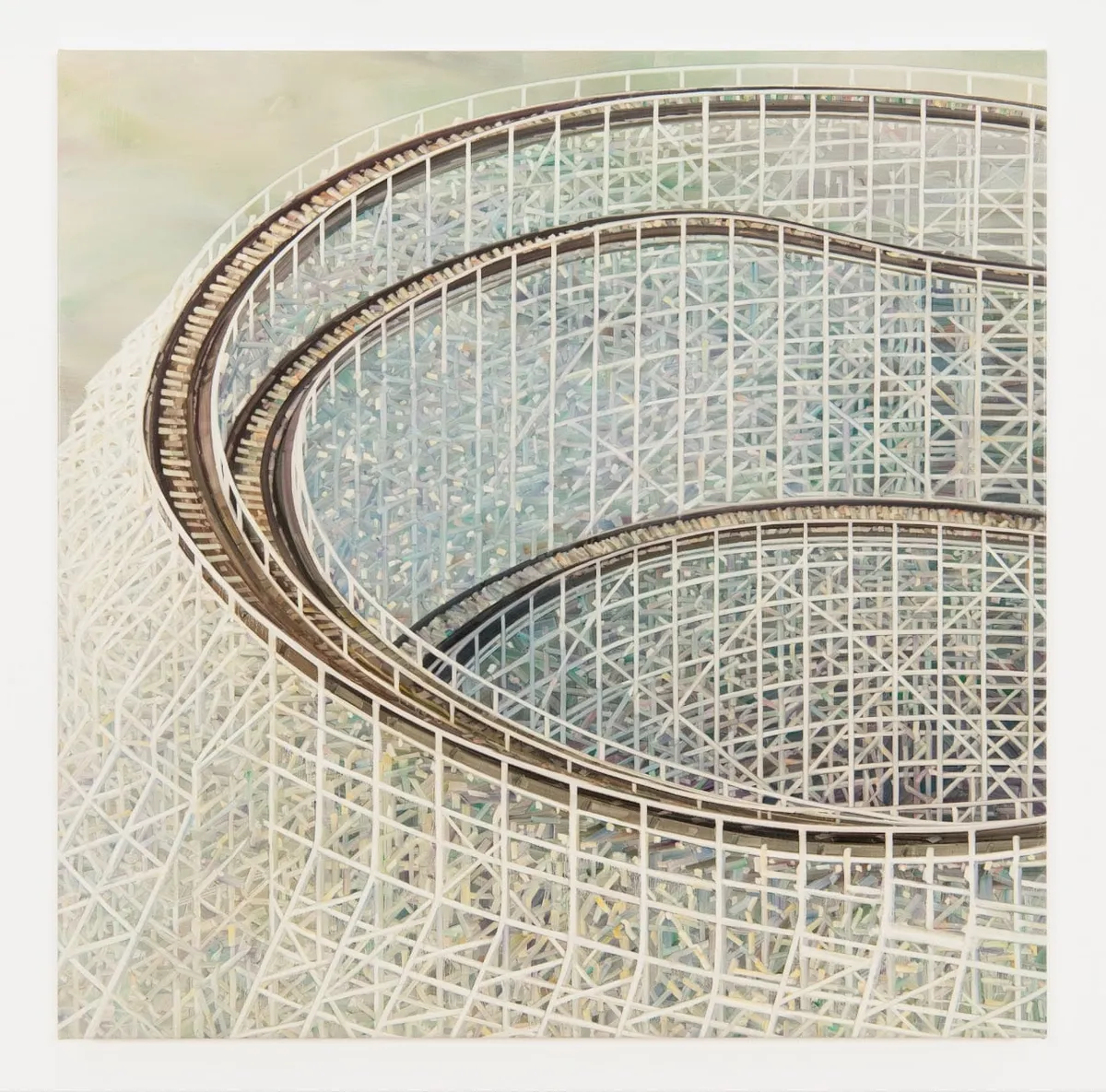 Painting of a roller coaster