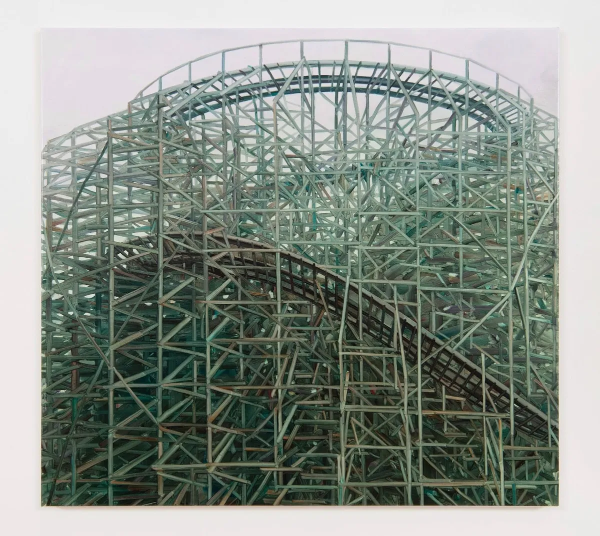 Painting of a roller coaster