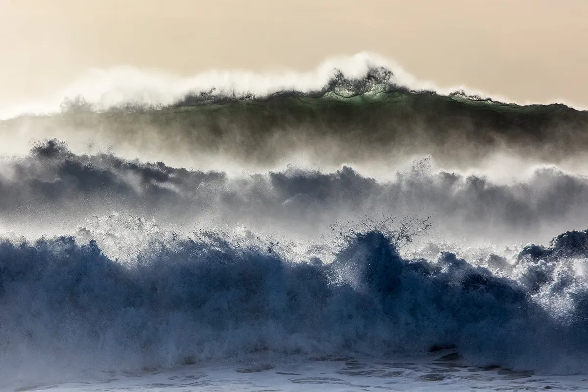 Photo of waves crashing