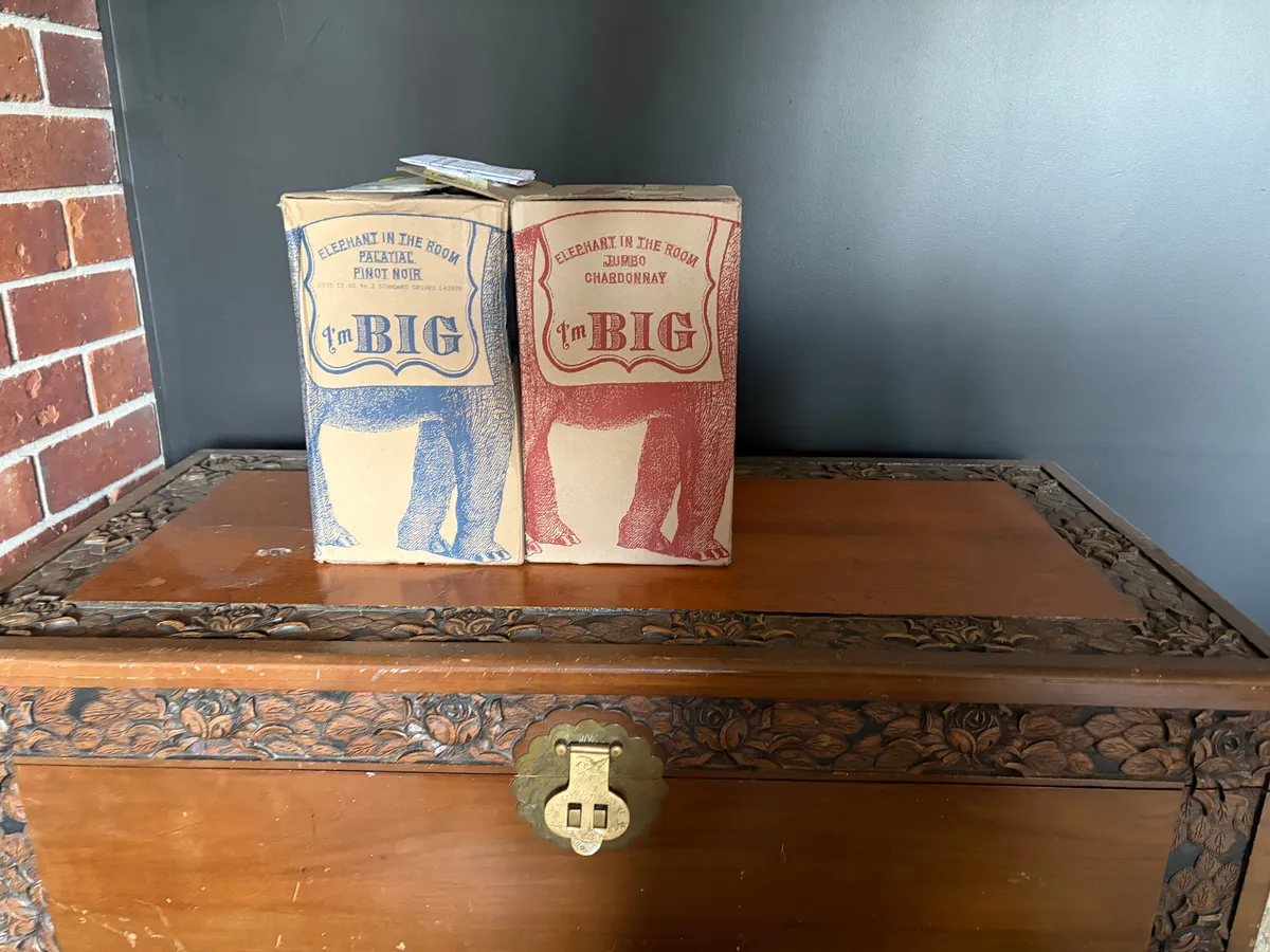 Boxes of wine bottles